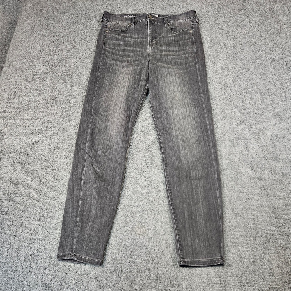 Liverpool Los Angeles Grey Eco-Friendly Skinny Jeans Womens 12/31 Stretch Denim